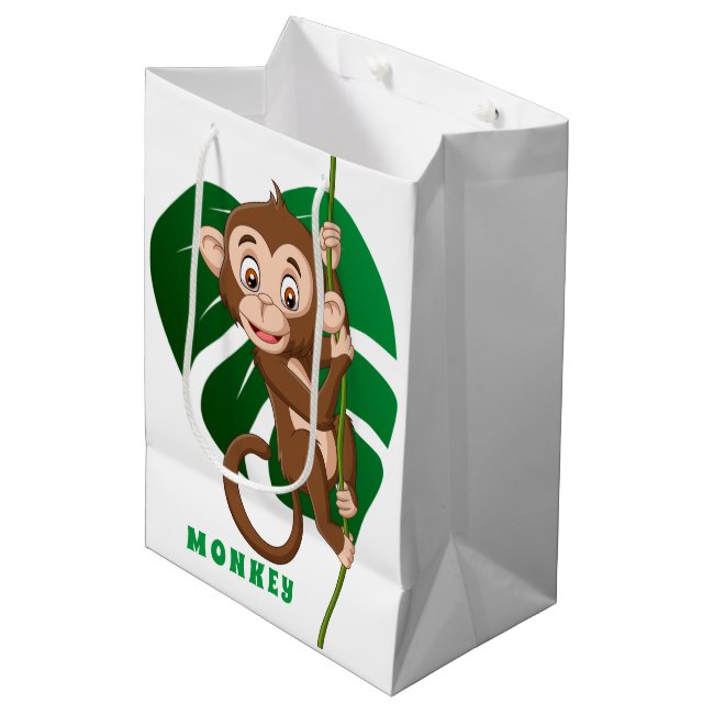 Monkey on a Vine Design Gift Bag