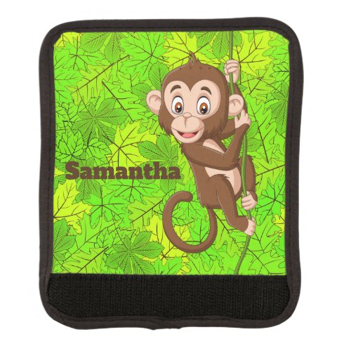 Monkey on a Vine Design Luggage Handle Wrap