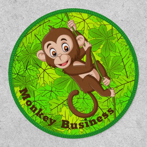 Monkey on a Vine Design Patch