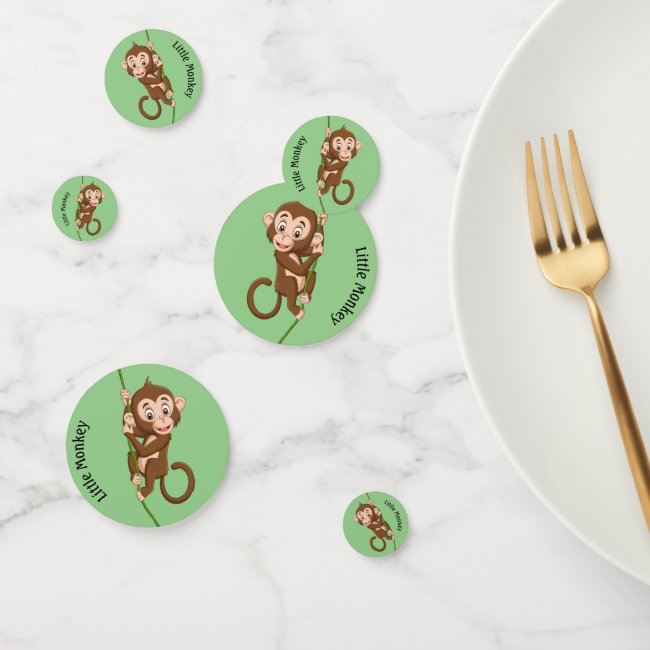 Monkey on a Vine Design Table Confetti