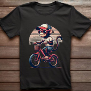 Monkey on Bicycle T-shirt