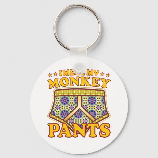 Monkey Pants Smell Keychain (Front)