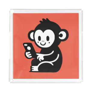 Monkey Phone Acrylic Tray
