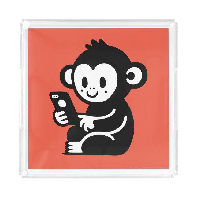 Monkey Phone Acrylic Tray (Front)