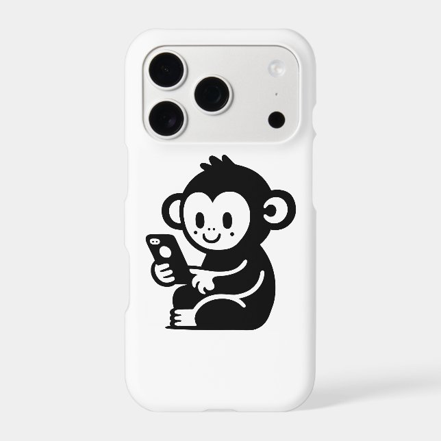 Monkey Phone Iphone Case (Back)