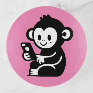 Monkey Phone Trinket Tray