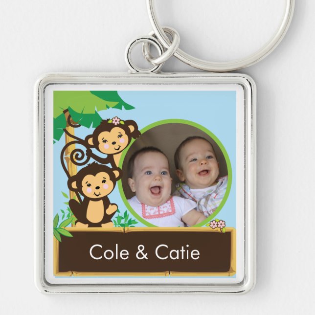 Monkey Photo Keychain (Front)