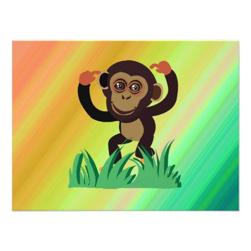 monkey photo print