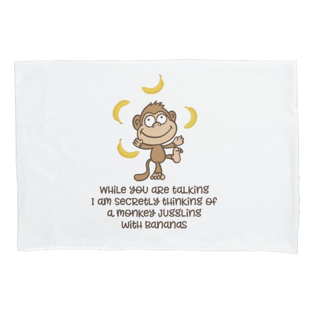 Monkey Pillow Case (Front)