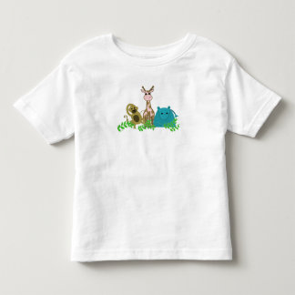 Monkey, Pink Giraffe and Hippo Toddler T-shirt
