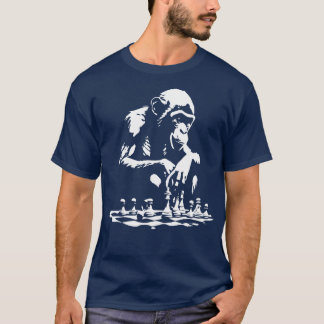 monkey play chess 1 T-Shirt