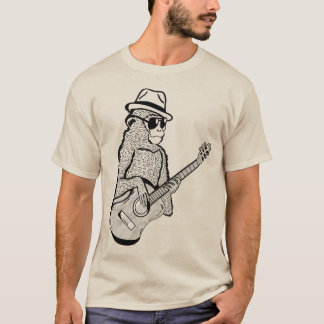Monkey Playing A Guitar Animal T-Shirt