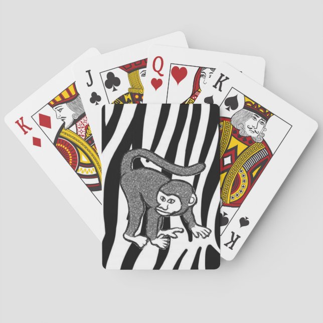Monkey Playing Card Deck (Back)