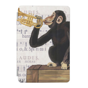 Monkey Playing Trumpet iPad Mini Cover