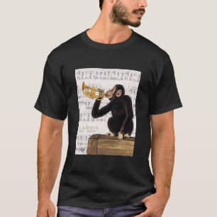 Monkey Playing Trumpet T-Shirt