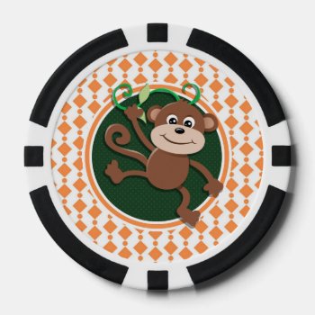 Monkey.png Poker Chips by doozydoodles at Zazzle