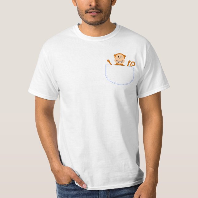 Monkey pocket pal t-shirt (Front)