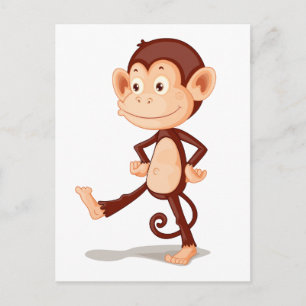 Monkey Postcard