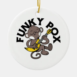 Monkey Pox Funky Pox Ceramic Ornament