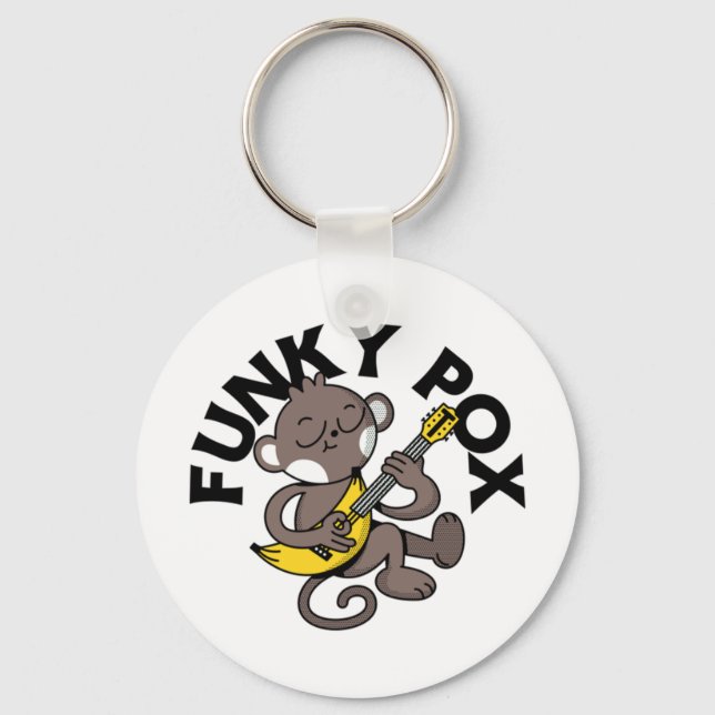Monkey Pox Funky Pox  Keychain (Front)