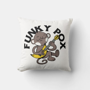 Monkey Pox Funky Pox Throw Pillow