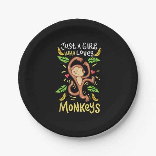 Monkey Primate Zookeeper Paper Plates