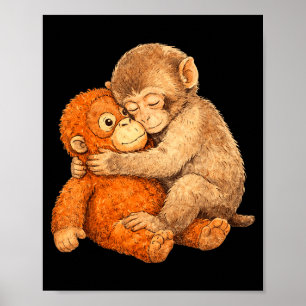 Monkey punch graphic tee  poster