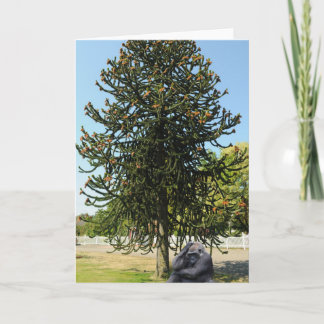 Monkey Puzzle & Puzzled Gorilla. Card