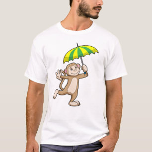 Monkey Rain Umbrella T-Shirt