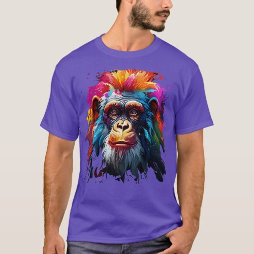 Monkey Rainbow T_Shirt