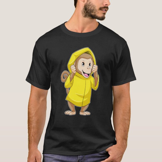 Monkey Raincoat T-Shirt (Front)