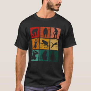 Monkey Retro Vintage Wild Animal  For Men Women 2 T-Shirt