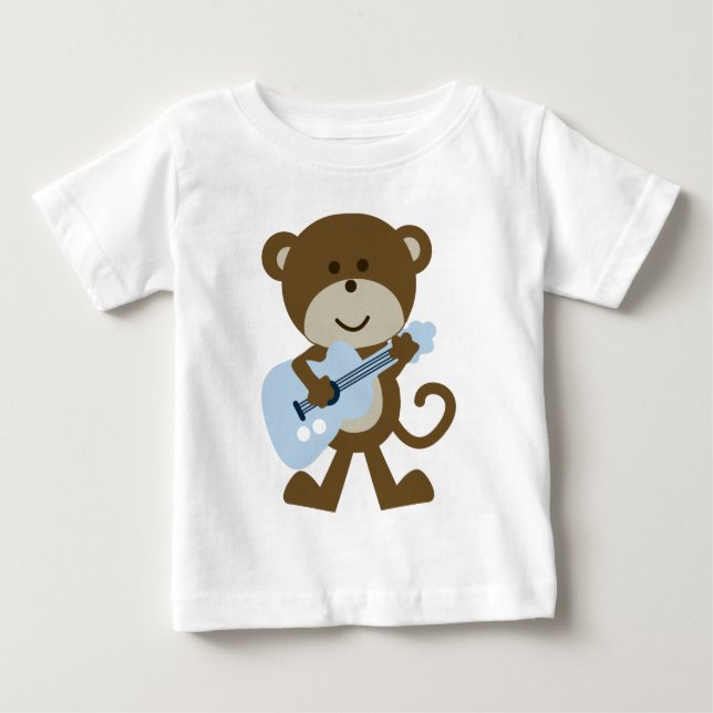 Monkey Rocker/Rockstar Baby T-Shirt (Front)