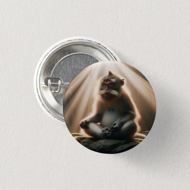 Monkey See Button (Front & Back)