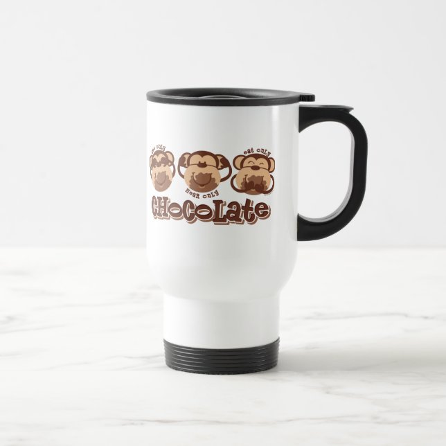 Monkey See Chocolate Travel Mug (Right)