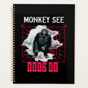 Monkey See Code Do Web Developer Humor Planner