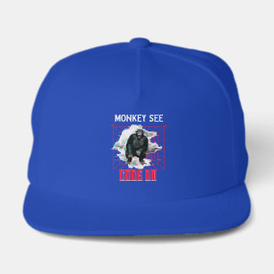 Monkey See Code Do Web Developer Humor Snap Back Hat