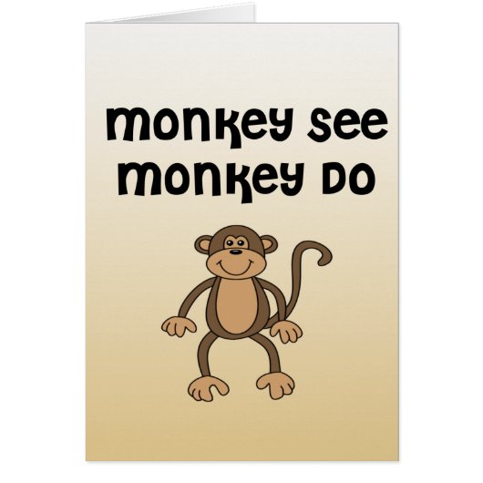 Monkey See, Monkey Do Cards (Front)