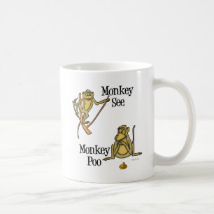 Monkey See Monkey Poo Coffee Mug