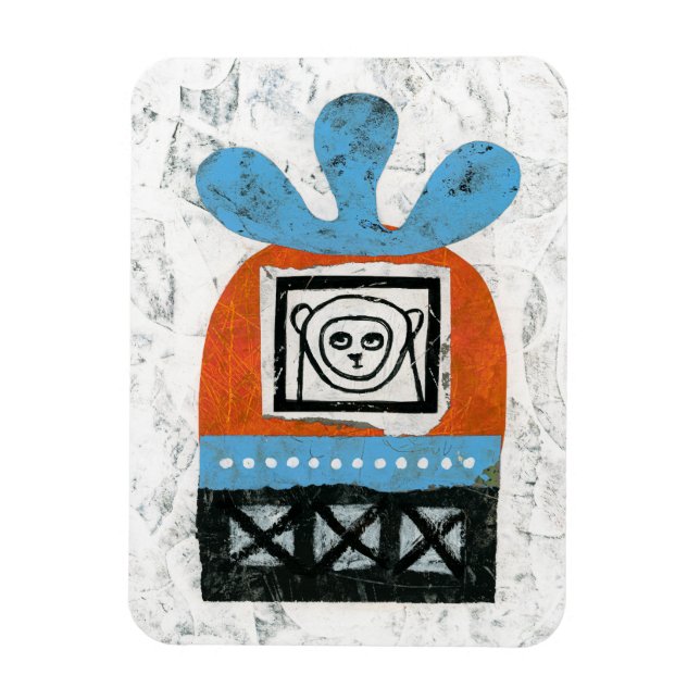 Monkey Sees All Refrigerator Magnet (Vertical)