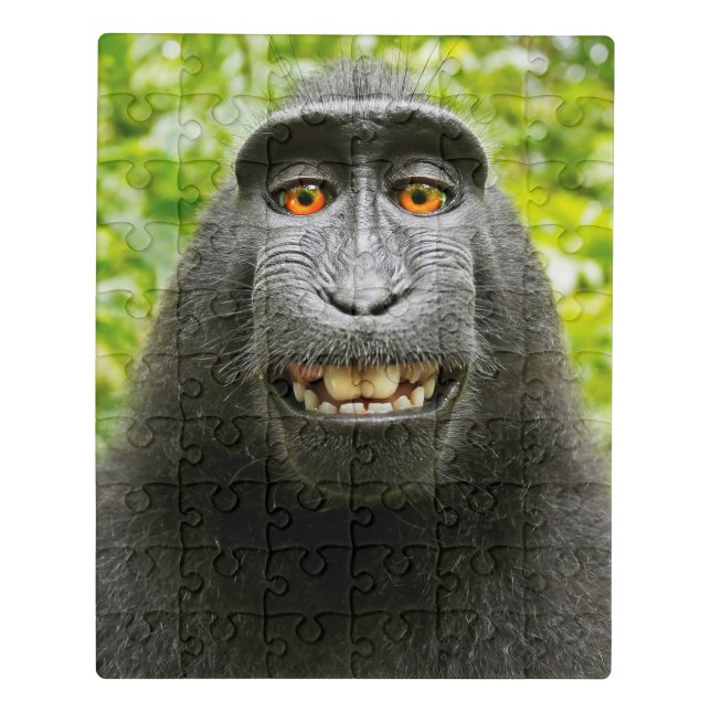 Monkey Selfie Jigsaw Puzzle (Puzzle Vertical)