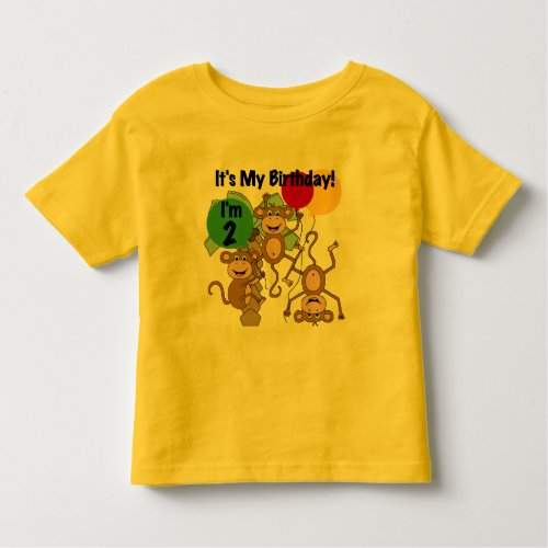 Monkey Shine 2nd Birthday Tshirts and Gifts