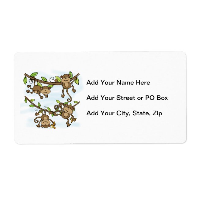 Monkey Shine Label (Front)