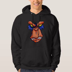 Monkey Shows Teeth Eye Evil Gorilla Hoodie