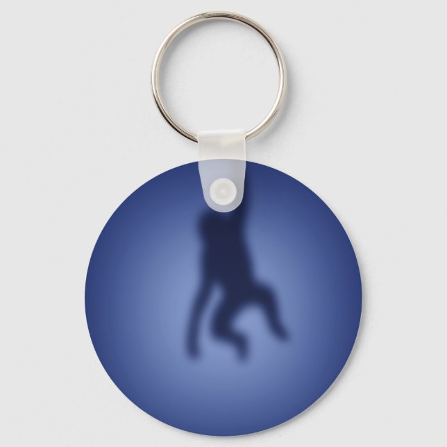 Monkey silhouette keychain (Front)