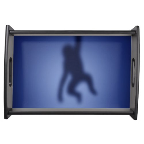 Monkey silhouette serving tray