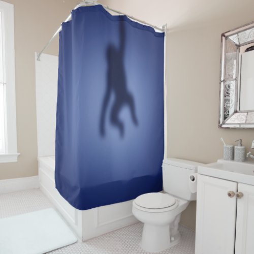 Monkey silhouette shower curtain