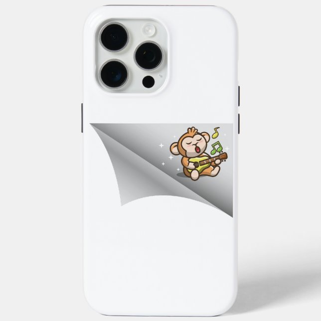 monkey sing under the patch Case-Mate iPhone case (Back)