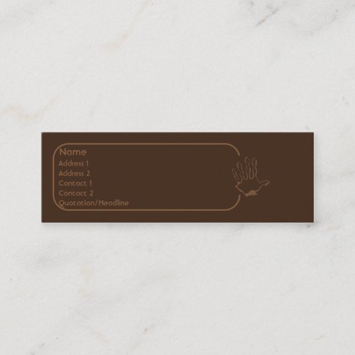 Monkey - Skinny Business Cards