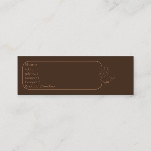 Customizable Monkey - Skinny Business Cards